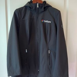 Andrew Marc Women's Water Repellent 4 Way Stretch Hooded Jacket